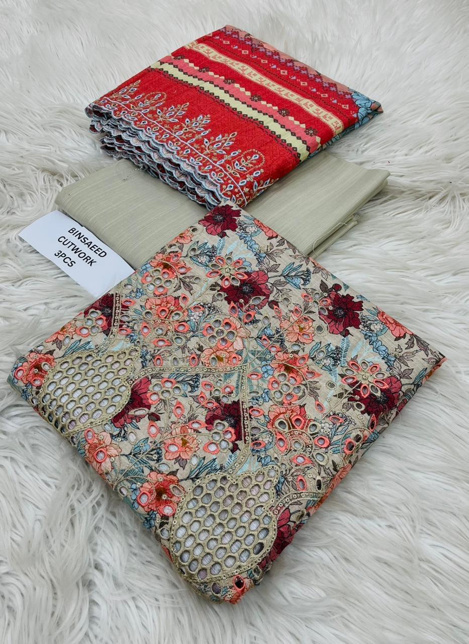Chiken Kari Khaddar 3 Piece Suit
