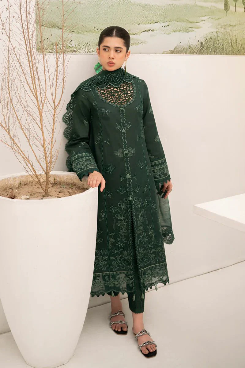 Embroidered Lawn Fancy 3 Piece Dress