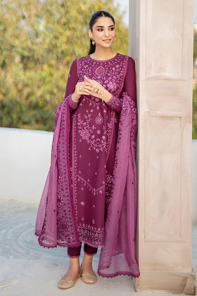 Embroidered Lawn Fancy 3 Piece Dress - Image 3