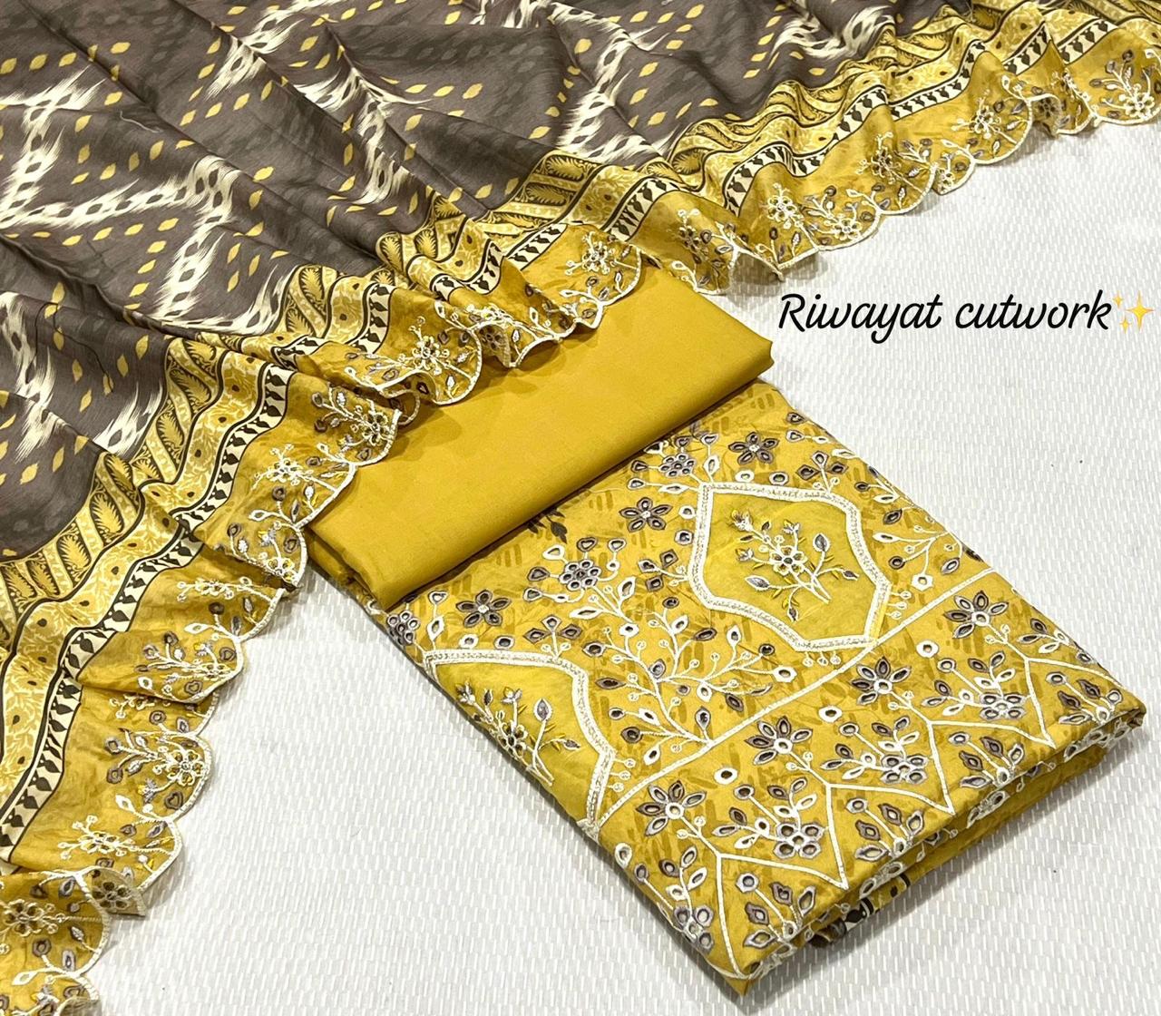 Lawn Chikenkari 3 Piece Suit