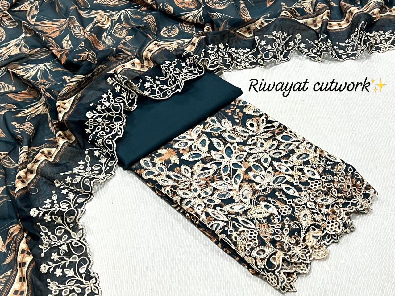 Lawn Chikenkari 3 Piece Suit