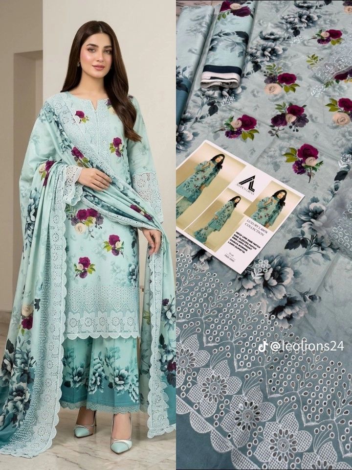 Premium Lawn 3pc Suit