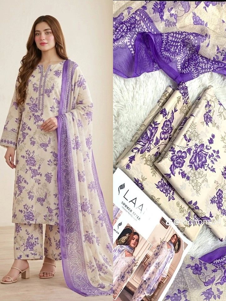 Premium Lawn 3pc Suit