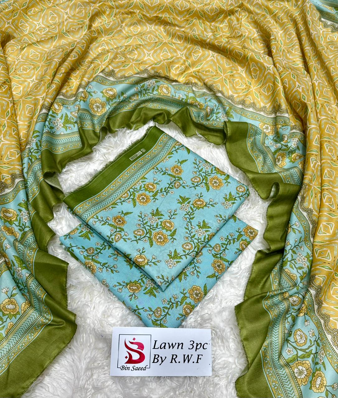 Printed Lawn 3 Piece Suit